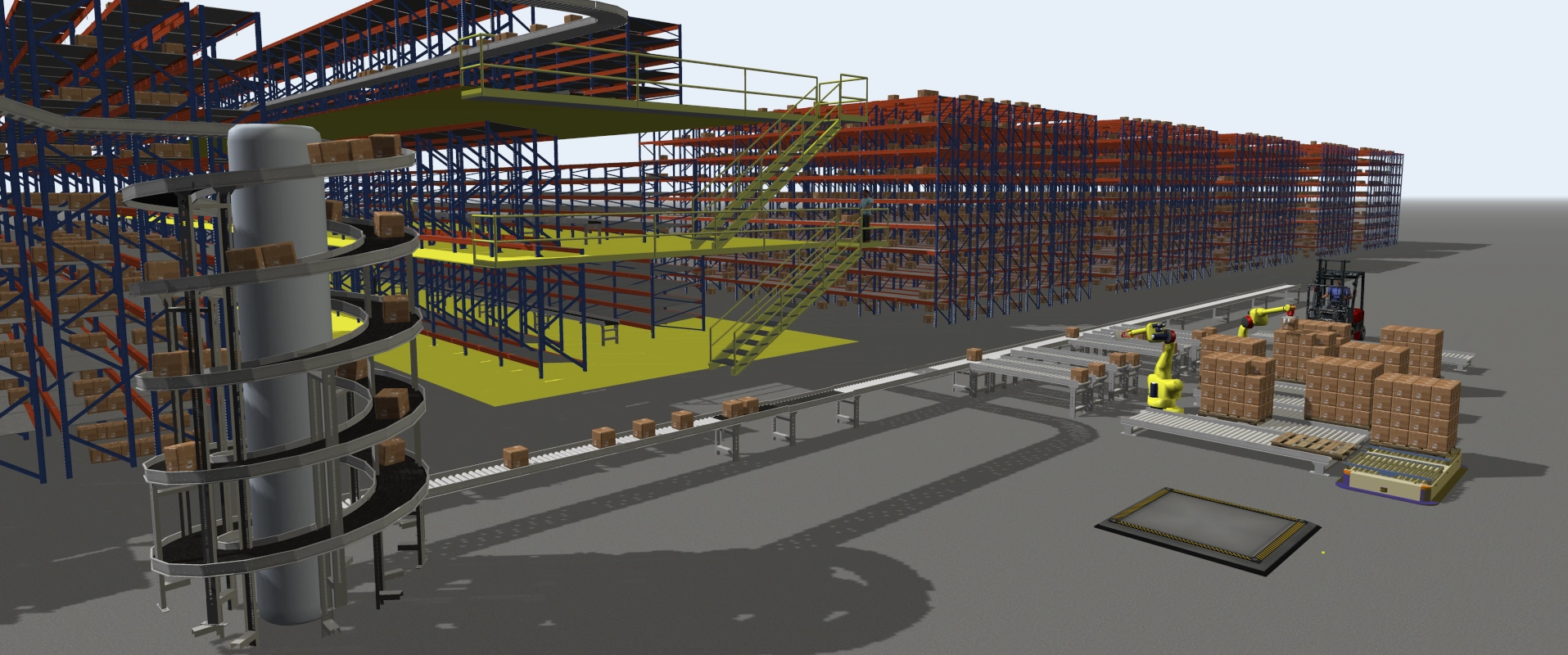 FlexSim 3D simulation