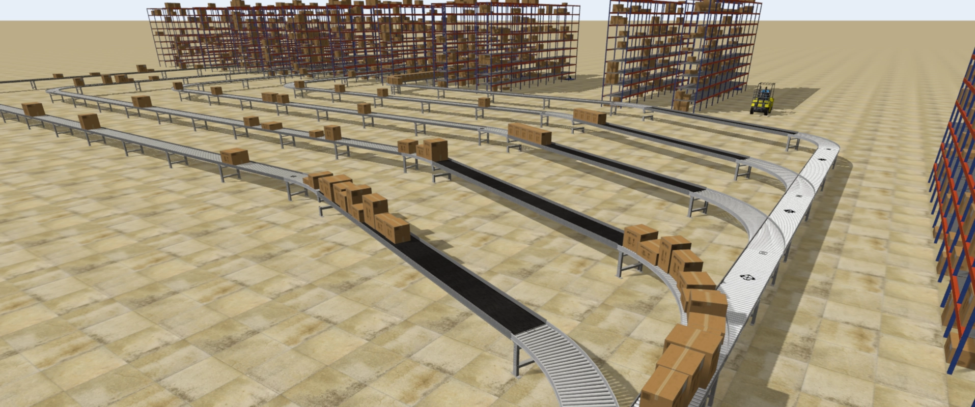 FlexSim 3D simulation