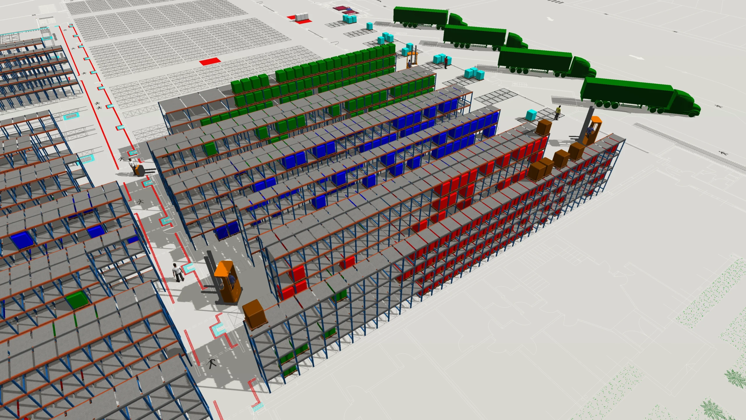 Cost reduction obtained by shortening distances in logstics management